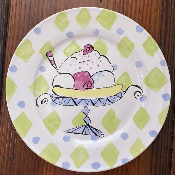 Ice cream Sundae Decorative Plates - Picture 3 of 3